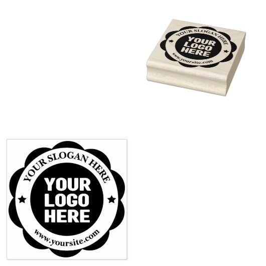 Je zakelijke Logo Rubberstempel (Gestempeld)