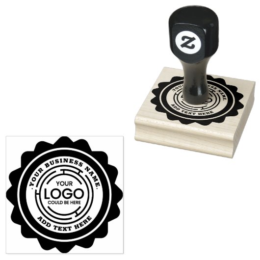 Je zakelijke Logo Rubberstempel (Gestempeld)