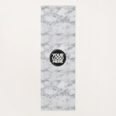 Je zakelijke Logo — witte marmer Yogamat (Achterkant)