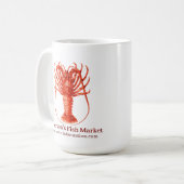 Je zakelijke Red Spiny Lobster Koffiemok (Voorkant links)