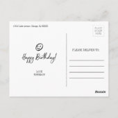 Je zal altijd ouder zijn dan ik Verjaardag Briefka Briefkaart (Achterkant)