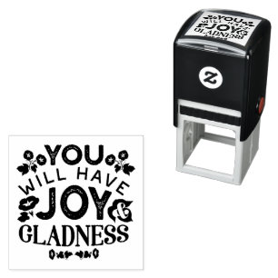 Je Zal Blijdschap en Vreugde Hebben Inspirerende S Zelfinktende Stempel