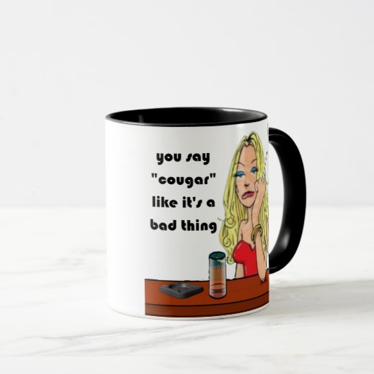 Je zegt cougar mok (Voorkant rechts)