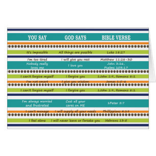 JE ZEGT DAT GOD Bible Verses ZEGT (leeg binnenin)