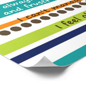 JE ZEGT DAT GOD ZEGT Inspirerend Bijbelversen Poster (Hoek)