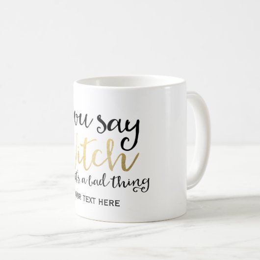 JE ZEGT DAT HEKS EEN SLECHTE ZAAK IS Halloween Mok (Voorkant rechts)