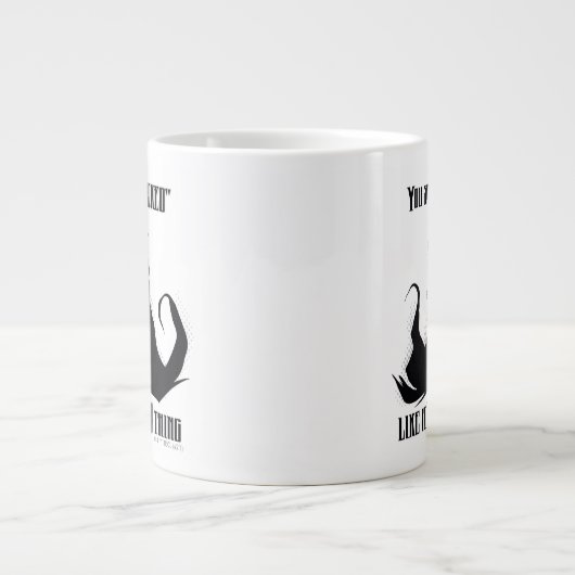 Je zegt "geschopt" alsof het een slechte zaak is grote koffiekop (Voorkant)