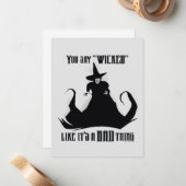 Je zegt "geschopt" alsof het een slechte zaak is notitiekaartje (Voorkant / Achterkant in situ)