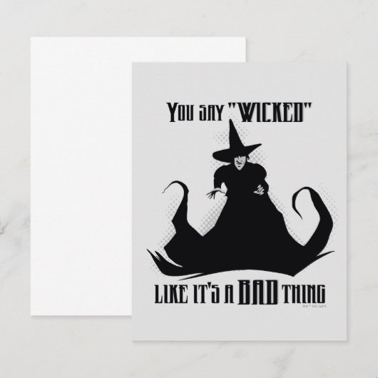 Je zegt "geschopt" alsof het een slechte zaak is notitiekaartje (Voorkant / Achterkant)