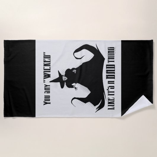 Je zegt "geschopt" alsof het een slechte zaak is strandlaken (Voorkant)