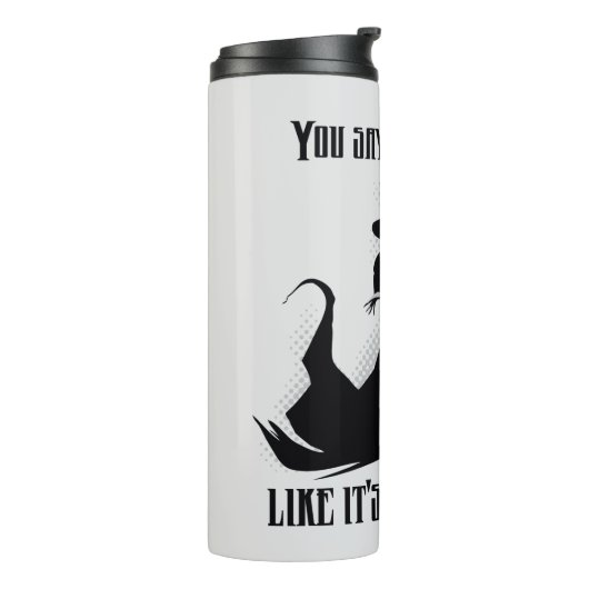 Je zegt "geschopt" alsof het een slechte zaak is thermosbeker (Gedraaid links)