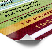 "Je zegt/God zegt" Inspirerend Bijbelversen Poster (Hoek)