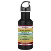 "Je zegt/God zegt" Inspirerend Bijbelversen Waterfles (Voorkant)