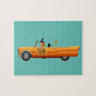 Je zegt heks als het is een slechte zaak Halloween Legpuzzel