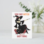 Je zegt heks alsof het slecht is briefkaart (Staand voorkant)