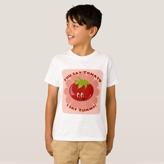 Je zegt Tomato! T-shirt (Voorkant volledig)