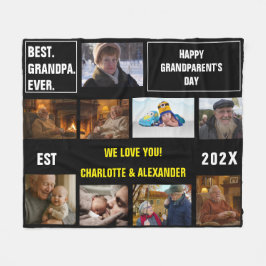 Je zei: Beste Opa Aller Tijden Foto Collage  Fleece Deken