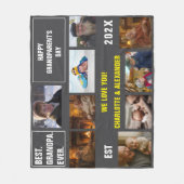 Je zei: Beste Opa Ooit Foto Collage  Fleece Deken (Voorkant)