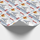 Je zeilboot personaliseren cadeaupapier (Hoek)