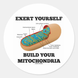 Je zelf maken je Mitochondria Ronde Sticker