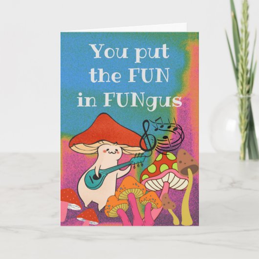 Je zet de Fun in Fungus Guitar-speldenstoel Kaart (Voorkant)