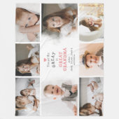 Je zet de grote foto's in oma 8 fleece deken (Voorkant)