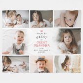 Je zet de grote foto's in oma 8 fleece deken (Voorkant (Horizontaal))