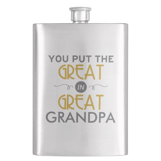 Je zet de Grote in de Grote Opa Flacon (Voorkant)