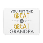 Je zet de Grote in de Grote Opa Magneet (Horizontaal)