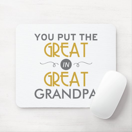 Je zet de Grote in de Grote Opa Muismat (Met muis)