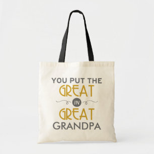 Je zet de Grote in de Grote Opa Tote Bag