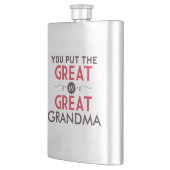 Je zet de Grote in Grote Oma Flacon (Links)