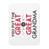 Je zet de Grote in Grote Oma Magneet (Verticaal)