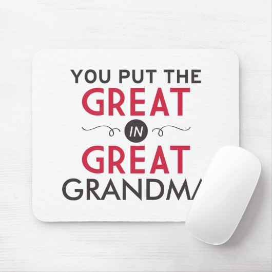 Je zet de Grote in Grote Oma Muismat (Met muis)