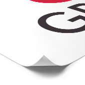 Je zet de Grote in Grote Oma Poster (Hoek)