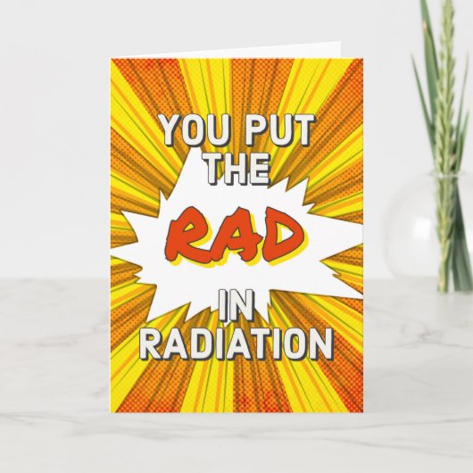 Je zet de Rad in Radiation Kaart (Voorkant)