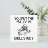 Je zet de "Stud" in Bijbelstudie Kaart (Staand voorkant)