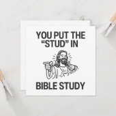 Je zet de "Stud" in Bijbelstudie Kaart (Voorkant / Achterkant in situ)