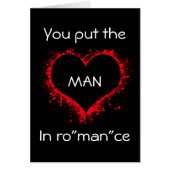 Je zet het man in een romance grappige romantische (Voorkant)