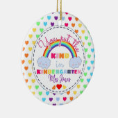 je zet het soort kerst op de kleuterschool keramisch ornament (Rechts)