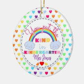 je zet het soort kerst op de kleuterschool keramisch ornament (Links)