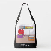 Je zet je hart in je werk: crossbody tas (Achterkant)