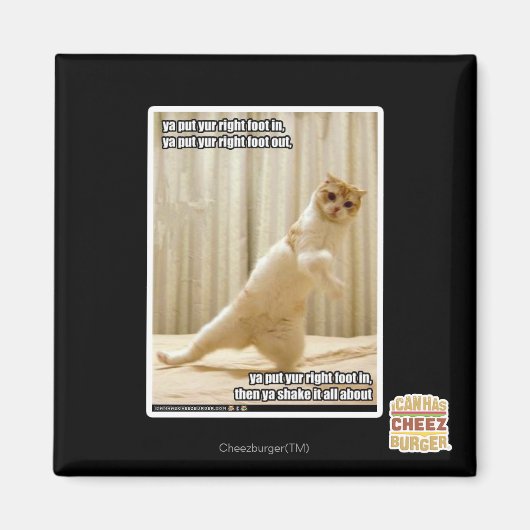 Je zet je rechtervoet erin, je zet je rechtervoet  magneet (Voorkant)