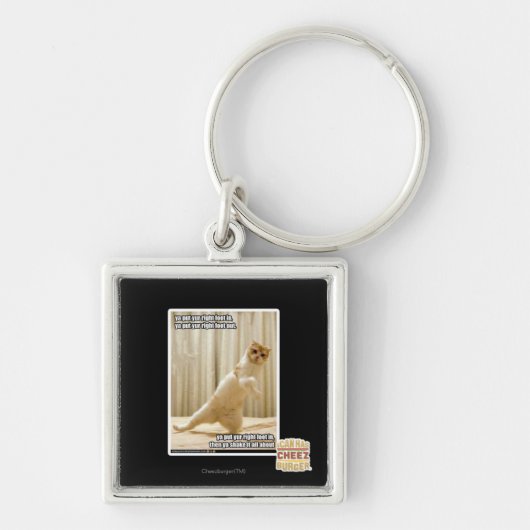 Je zet je rechtervoet in, zet je rechtervoet. sleutelhanger (Voorkant)