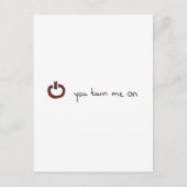 Je zet me aan briefkaart (Voorkant)