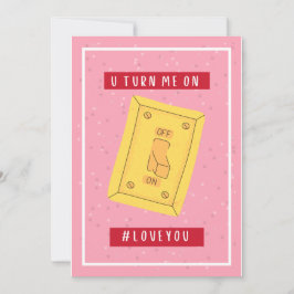 Je zet me aan - #loveyou Valentin's Feestdagenkaart