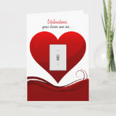 Je zet me op Valentijnsdag Wenskaart Feestdagen Kaart (Voorkant)