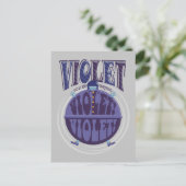 Je zet Violet aan, Violet! Briefkaart (Staand voorkant)