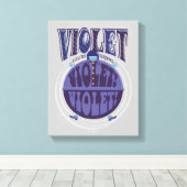 Je zet Violet aan, Violet! Canvas Afdruk (Insitu (Houten vloer))