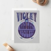 Je zet Violet aan, Violet! Notitiekaartje (Voorkant / Achterkant in situ)